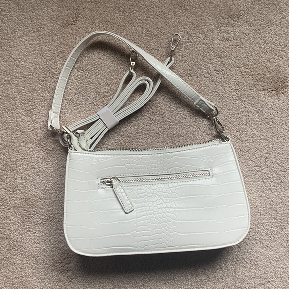 White Small Shoulder bag with 2 Removable Straps - Picture 2 of 4
